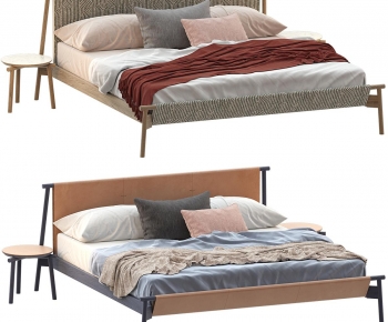 Modern Double Bed-ID:555135976