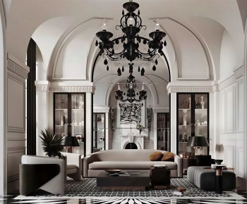 French Style A Living Room-ID:846724994