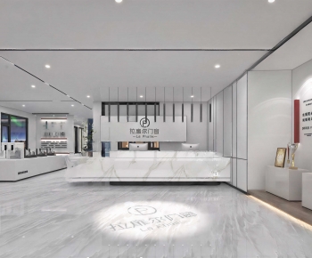 Modern Office Reception Desk-ID:845102075