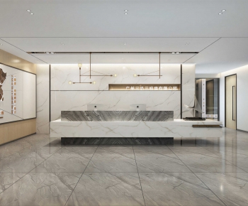 Modern Office Reception Desk-ID:224637035