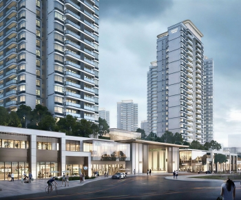 Modern Appearance Of Commercial Building-ID:345418933