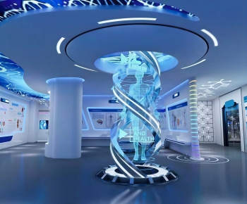 Modern Exhibition Hall-ID:391643051