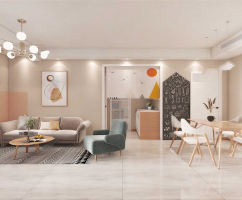 Nordic Style A Living Room-ID:337857963