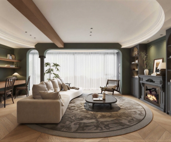 French Style A Living Room-ID:703318126