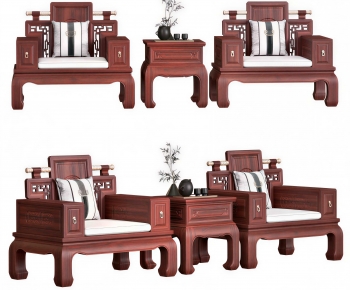 Chinese Style Single Sofa-ID:618355995