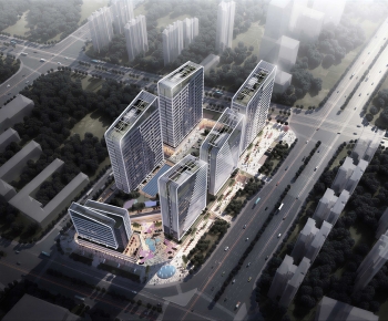 Modern Architectural Bird's-eye View Planning-ID:648592003