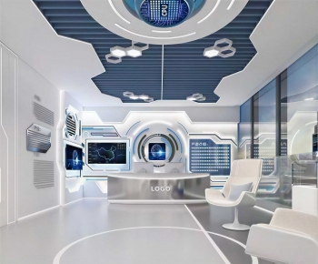 Modern Exhibition Hall-ID:447598936