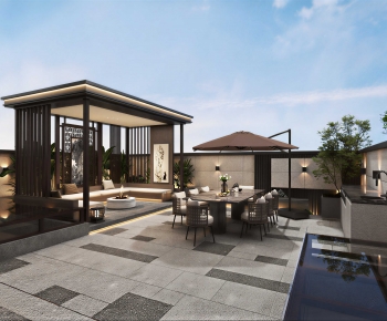 New Chinese Style Terrace-ID:663908965