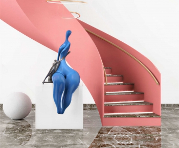 Modern Rotating Staircase-ID:538460972