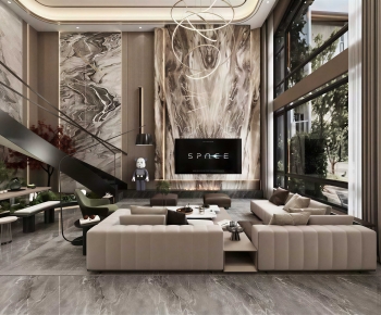 Modern A Living Room-ID:814781297