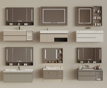 Modern Bathroom Cabinet-ID:503199156