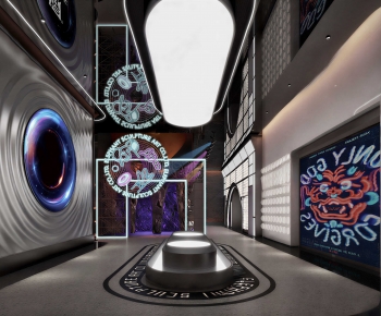 Modern Exhibition Hall-ID:205697066