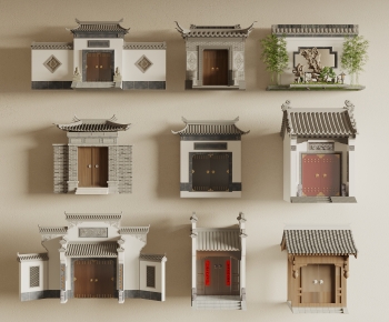 Chinese Style Facade Element-ID:234410842