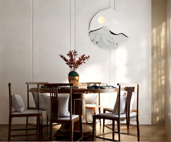 New Chinese Style Dining Table And Chairs-ID:887734898