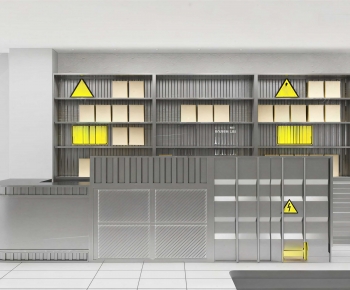 Modern Office Reception Desk-ID:344981915