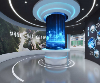 Modern Exhibition Hall-ID:736130954