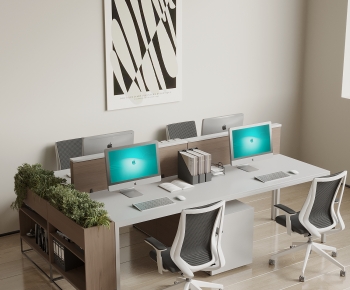 Modern Office Desk And Chair-ID:296399684