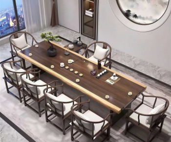 New Chinese Style Tea Tables And Chairs-ID:756920103