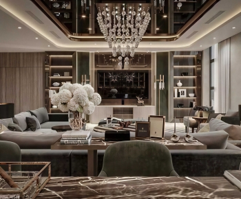 Modern A Living Room-ID:249555116