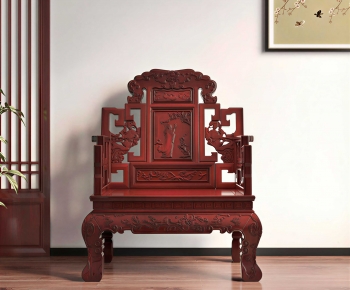 Chinese Style Single Sofa-ID:187371977