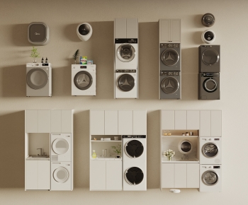 Modern Laundry Cabinet-ID:890964983