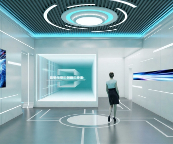 Modern Exhibition Hall-ID:396049985