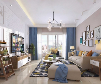 Nordic Style A Living Room-ID:576363097