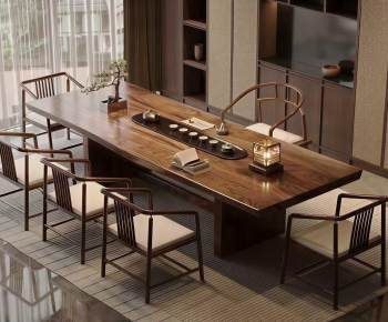 New Chinese Style Tea Tables And Chairs-ID:116472964