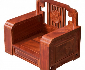 Chinese Style Single Sofa-ID:323640112