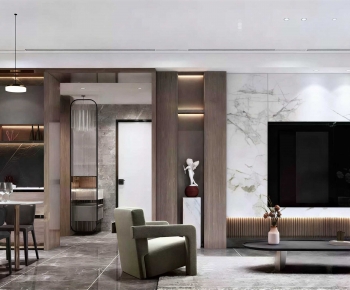 Modern A Living Room-ID:258259827