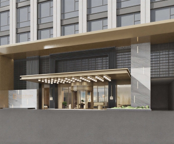 Modern Facade Element-ID:912628892