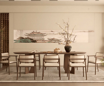 New Chinese Style Dining Room-ID:984638937