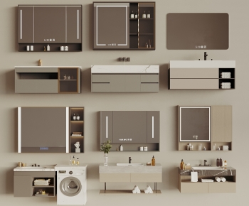 Modern Bathroom Cabinet-ID:593436967