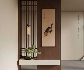 New Chinese Style Hallway-ID:692147023