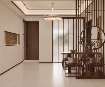 New Chinese Style Hallway-ID:253629737