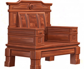 Chinese Style Single Sofa-ID:345752003