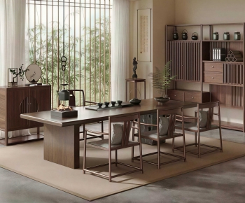 New Chinese Style Tea Tables And Chairs-ID:651386984