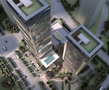 Modern Architectural Bird's-eye View Planning-ID:783524046