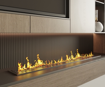 Modern Electronic Fireplace-ID:242918015