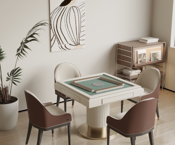 Modern Mahjong Tables And Chairs-ID:555887941