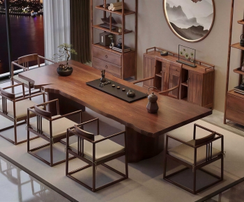 New Chinese Style Tea Tables And Chairs-ID:327476023