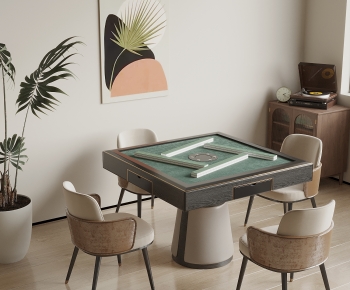 Modern Mahjong Tables And Chairs-ID:741239077