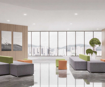 Modern Office Reception Desk-ID:630259043