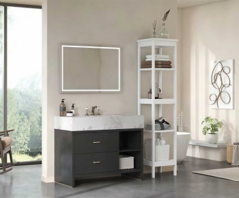 Modern Bathroom Cabinet-ID:490099911