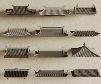 New Chinese Style Chinese Style Building Component-ID:126245982