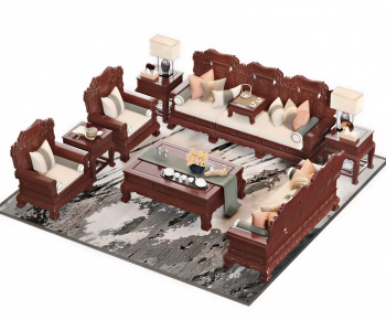 Chinese Style Sofa Combination-ID:204768908