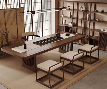 New Chinese Style Tea Tables And Chairs-ID:512491948