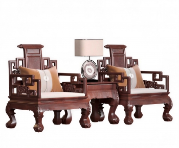 Chinese Style Single Sofa-ID:111335991