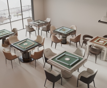 Modern Mahjong Tables And Chairs-ID:782169109
