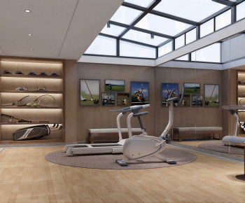 Modern Home Fitness Room-ID:526860953